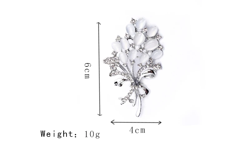 Лидер продаж Модные камень опал брошь в виде цветка, брошь, аксессуары для одежды, подарок на день рождения
