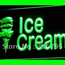 I113 открытый Мороженое Кафе мини Бар NR светодиодный неоновые световые знаки включения/выключения 20+ цвета 5 размеров