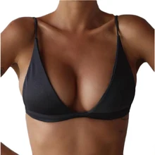 5 цветов сексуальный Женский Бандаж Бикини Топ пуш-ап мягкий бюстгальтер без косточек купальник армейский зеленый черный белый розовый