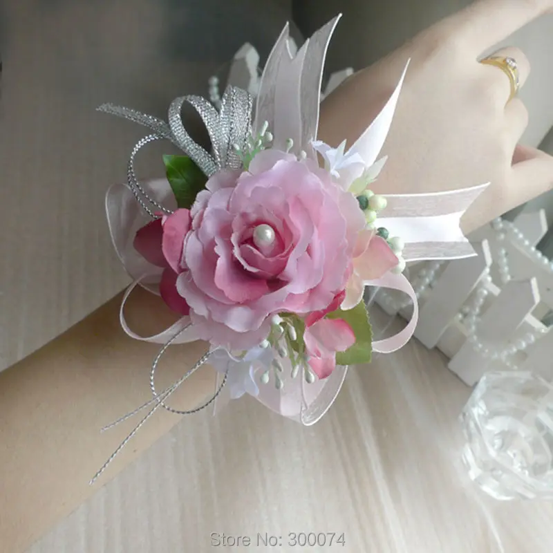 Pink Wrist Corsage