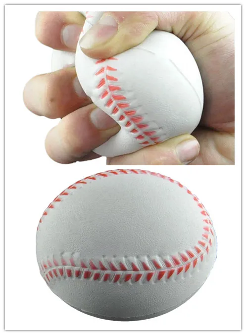 1Pc 6.3cm Baseball Shape Stress Reliever Braces Relaxable Squeeze Ball Hand Wrist Exercise Support Hot Sale