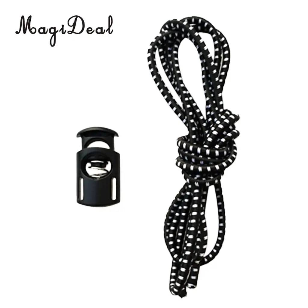 Flexible Rubber Elastic Strap Bungee Rope Cord Lock Stopper Universal Fits Swim Goggles Dive Snorkeling Mask MagiDeal 45"