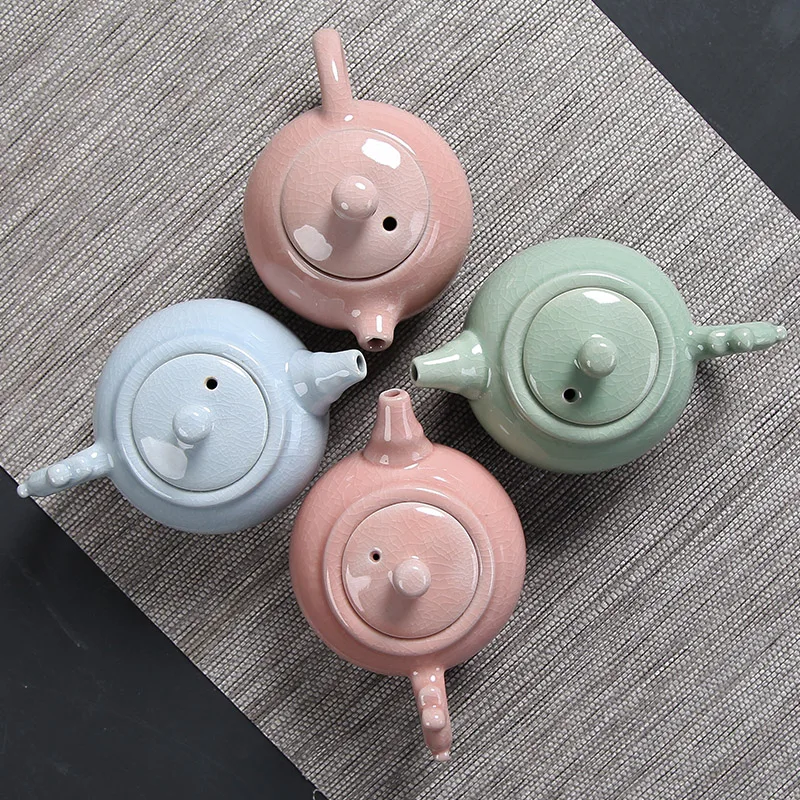 High quality Ge Kiln Kungfu Tea set,China tea set,Kung Fu Tea Cup,Travel Tea Pot Chinese Porcelain Teacup Set Drinkware Gift