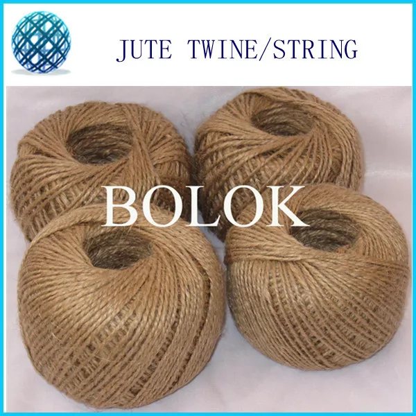 

40PCS/Lot Natural jute twine (Dia.:2mm,110yards/ball, 2 ply twisted) by free shipping