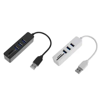 

ALLOYSEED USB Hub Combo 3 Ports High Speed USB 2.0 Hub Splitter Multi USB Combo 2 In 1 SD/TF Card Reader For PC Laptop Computer