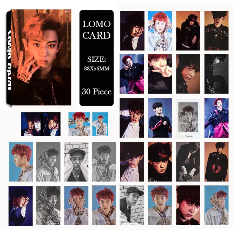 Альбом KPOP EXO CHANYEOL LOMO Cards K POP новая мода ручная работа бумажная Фотокарта HD