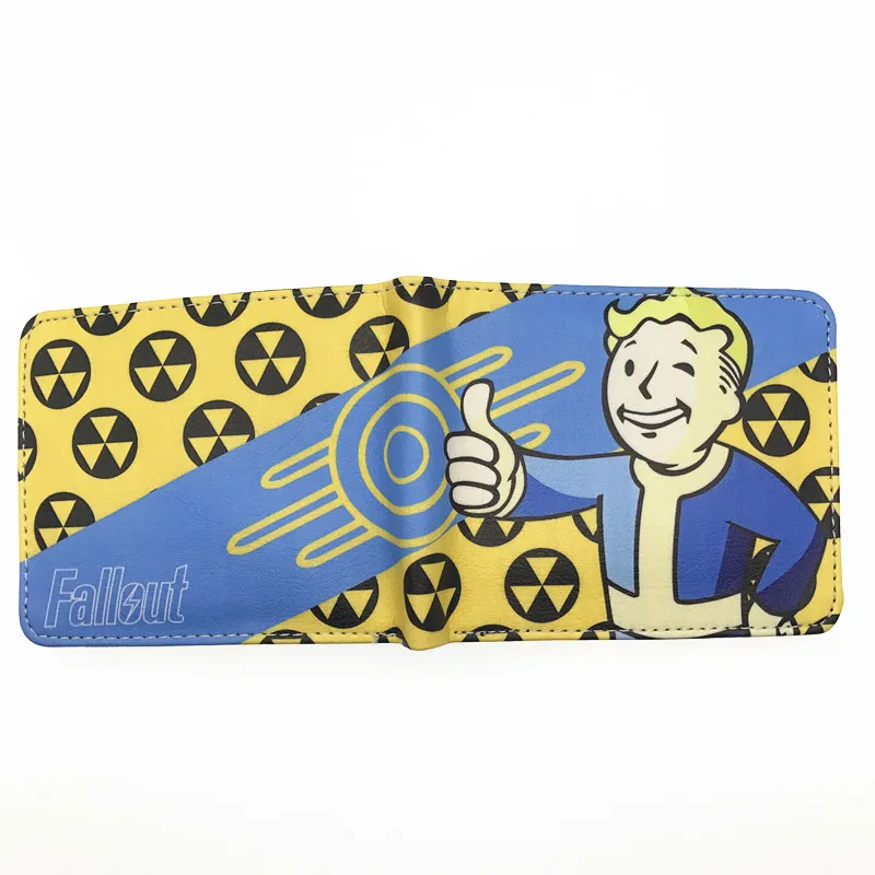 Игровой кошелек Fallout для молодых людей, держатель для карт, цена в долларах - Цвет: FOW 004