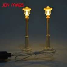 JOY MAGS LED Building Block Accessory Toy 1pcs Streetlight USB Night Scene for Creator Compatible with