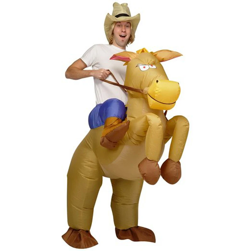 

Halloween Cosplay Inflatable Horse Pony Costume Party Fancy Dress Unisex Adult