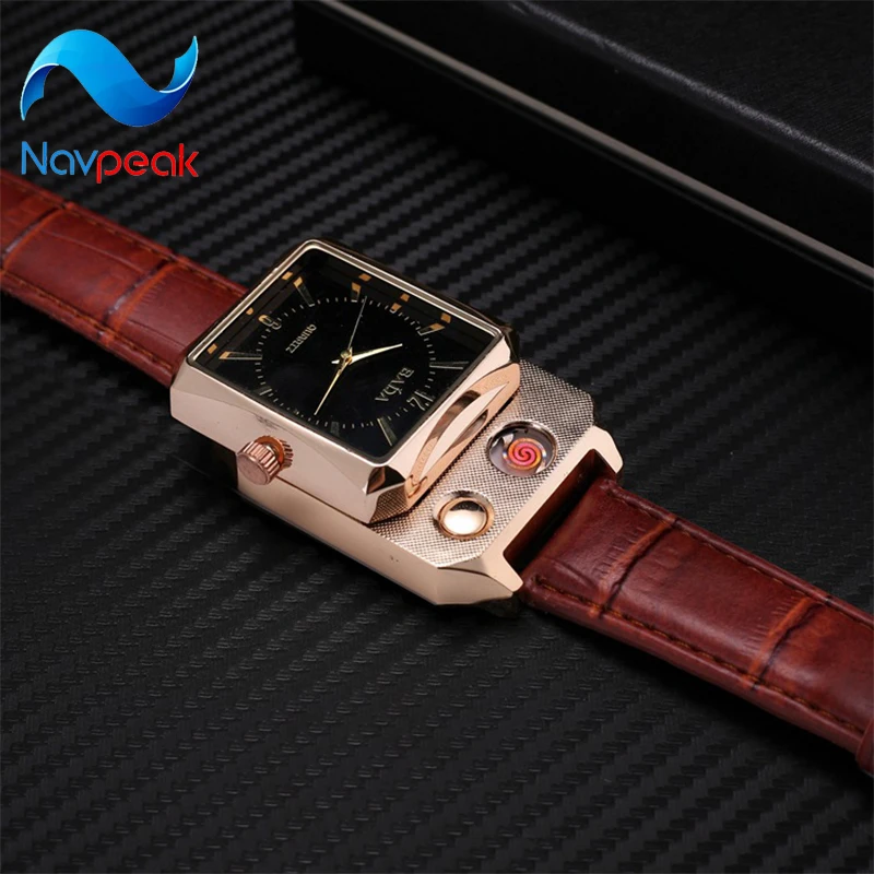

1pcs Watch lighter charging windproof USB electronic cigarette lighter men and women watch lighter