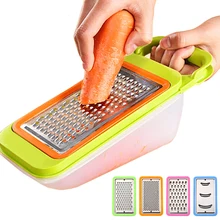 Dropshipping 5 em 1 ajustável aço inoxidável vegetal slicer cenoura ralador cortador de batata cozinha frutas vegetais ferramentas