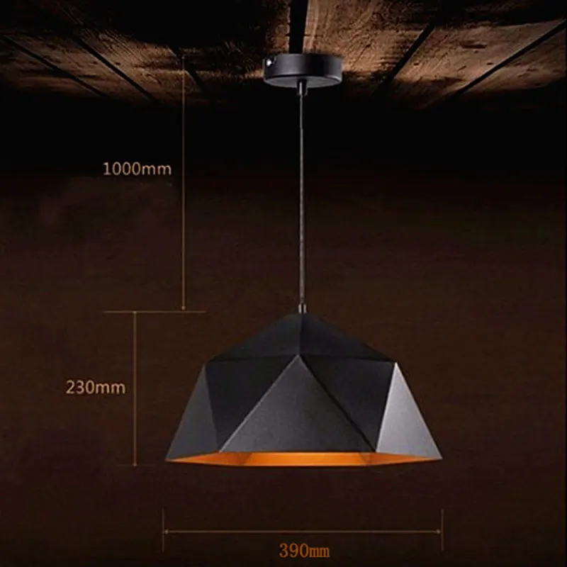 Современный Лофт подвесные светильники промышленный декор железный подвесной светильник для кухни гостиной подвесной светильник E27 Led домашнее освещение