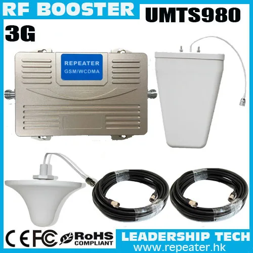 

Wholesale RF 3G 2100MHZ UMTS950 Repeater 2100Mhz mobile phone signal booster 300sqm mobile/cell phone signal repeater amplifier