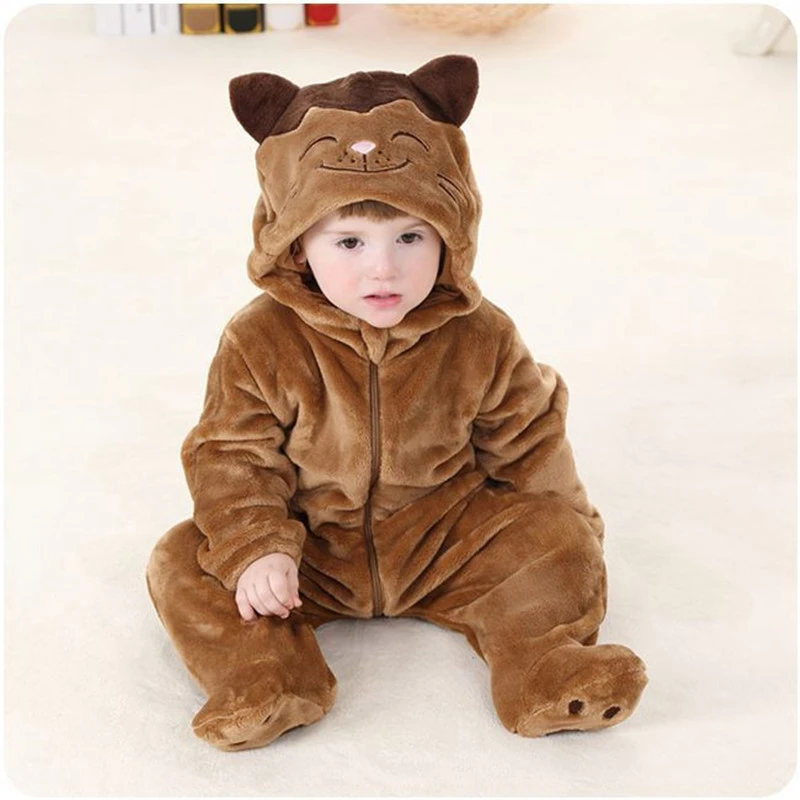 Brown design romper