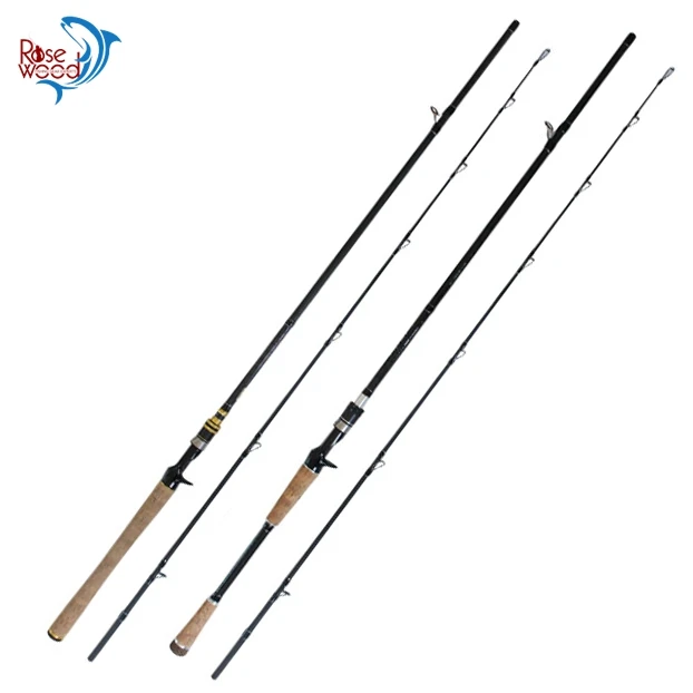 RoseWood 2.2m 2.28m Drum Reel Baitcasting Fishing Rod Super Power Light
