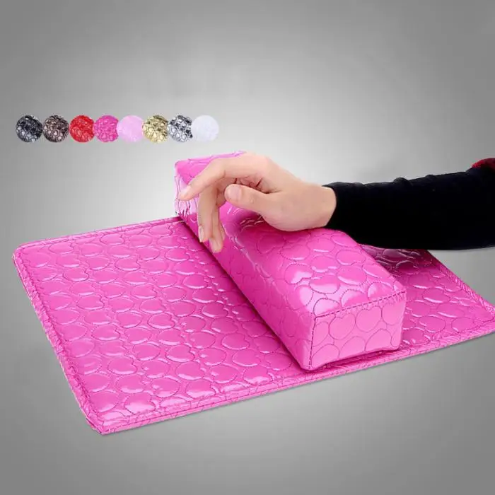 Маникюрная подушка для рук с Подушечка Для рук Водонепроницаемая мягкая искусственная кожа инструмент для ногтей случайный цвет OR88