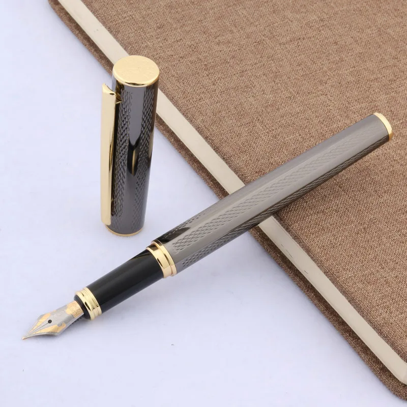 Новая офисная темно серая металлическая отделка в подарок|iridium fountain pen|fountain penpen pen IMG_9423_调整大小