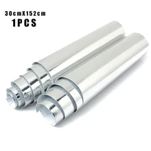 Зеркальный винил клейкая пленка для автомобиля Серебряная Хромированная пленка пузырьковая виниловая самоклеящаяся пленка NR