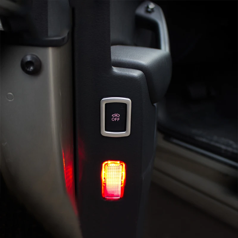 Stainelss Steel Children Safe Lock Button Frame Cover Trim For Audi Q3