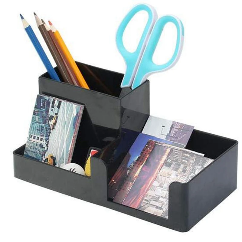 Многофункциональный держатель для карандашей и ручек, контейнер, органайзер для стола, пластиковая ручка, коробка для хранения