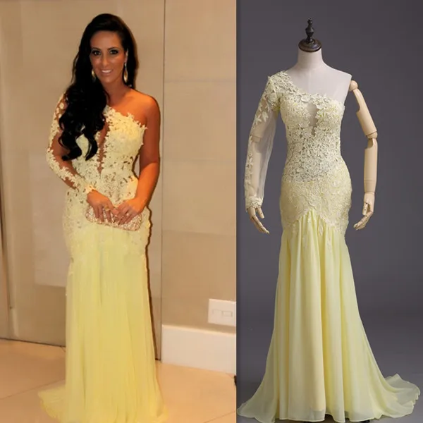 vestidos para formatura amarelo