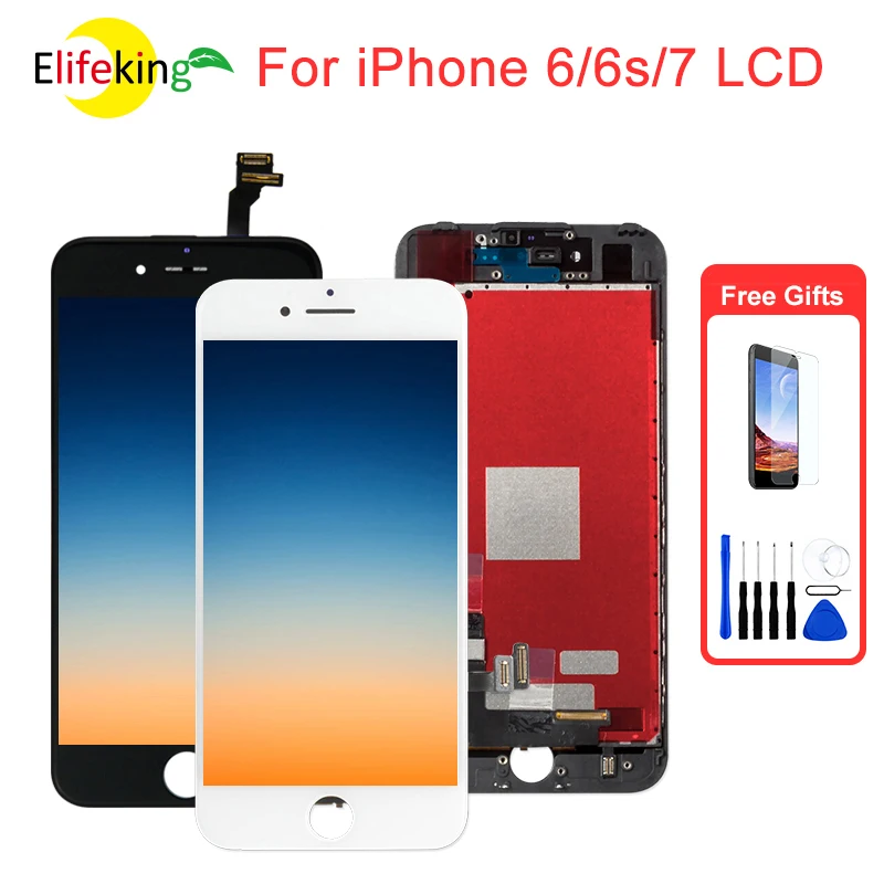 1 шт. ЖК дисплей 6 plus 6S для iPhone 6g 6s 7g AAA сенсорный экран мультипликатор тачскрин