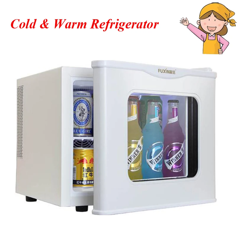 Мини холодильник закаленное стекло однодверный холодной и теплый холодильник бытовой небольшой холодильное Отопление образец шкаф