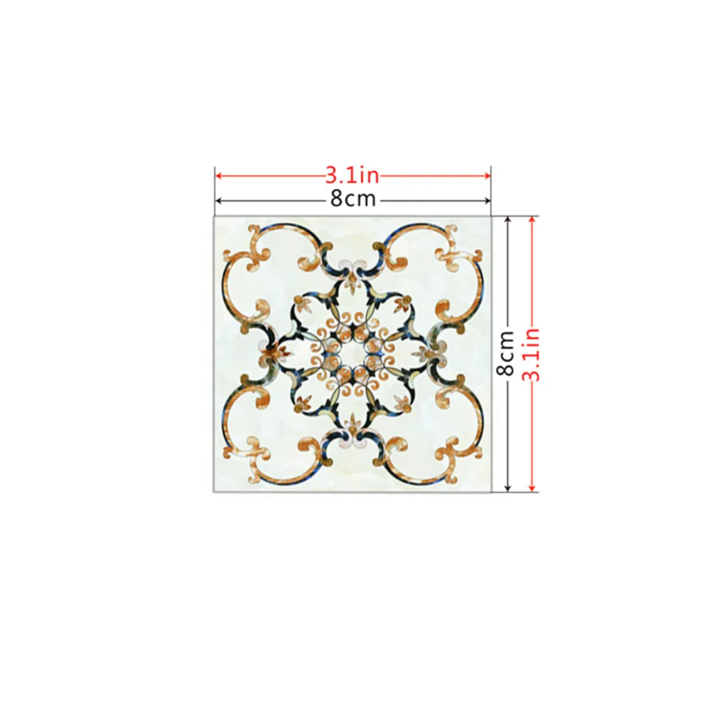 10 шт./компл. ПВХ стены Стикеры Ванная комната Водонепроницаемый самоклеящиеся обои напольная мозаичная плитка Стикеры s для наклейка на стену для домашнего декора