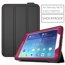 Умный противоударный бронированный чехол для samsung Galaxy Tab S2 8,0 T710 T715 SM-T710 SM-T715, роскошный откидной чехол с магнитной подставкой и функцией сна