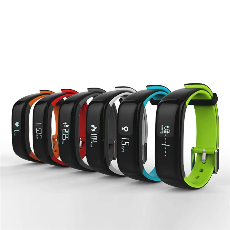New Arrivals Bluetooth Smart Watches Wristband Bracelet Pedometer Fitness Heart Rate Monitor Free Shipping XP15M05