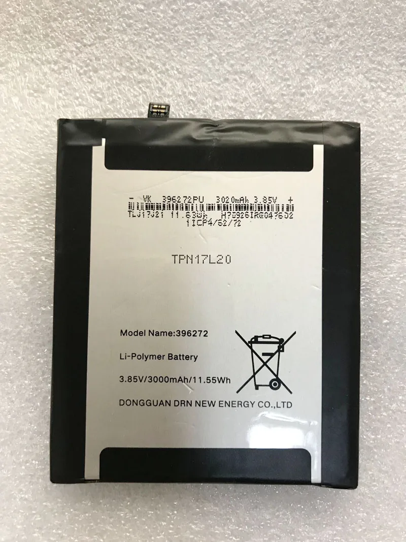 3 85 V 3000mAh 396272 запасной аккумулятор для Wiko Wim Lite батарея TPN17L20 | Мобильные телефоны и