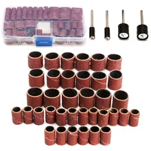 104Pcs/set 3/8 1/4 "Schleif Bands Trommeln Ärmeln 60 120 320 Grütze W Dorn Für Dremel Gute wärmeleitfähigkeit