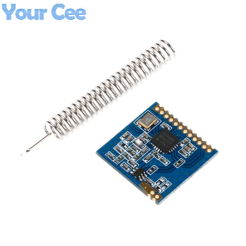 

1 Set Mini SI4432 Remote Wireless Transceiver Communication Module 240MHZ-930MHZ + Spring Antenna, Distance 1000m