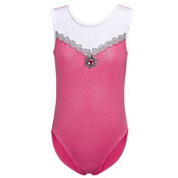 

2017 New 3-10Y Girls Ballet Dance Suits Sleeveless Tank Leotards Kids Gymnastic Leotards Ballet Costumes Dance Wear Biketard