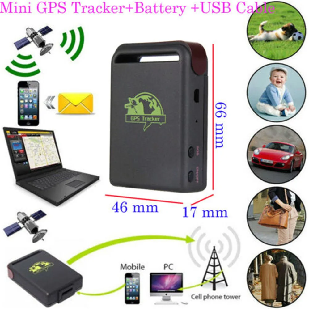 Mini TK102B Trackers Tracking Devices For Vehicle Car Child Location GPS and AGPS dual system positioning multiple vehicles