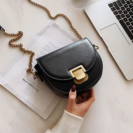 Новинка года для женщин кожа Сумки sac известный дизайнер сумка Высокое качество седло клапаном цепи Мода для Месседжер-сумка для девочек