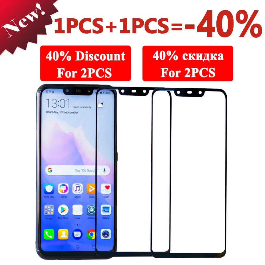 Защитное стекло для Huawei Mate 20 Lite Verre закаленное Huavei Mate20 Huaweii Light Tremp Защитная пленка