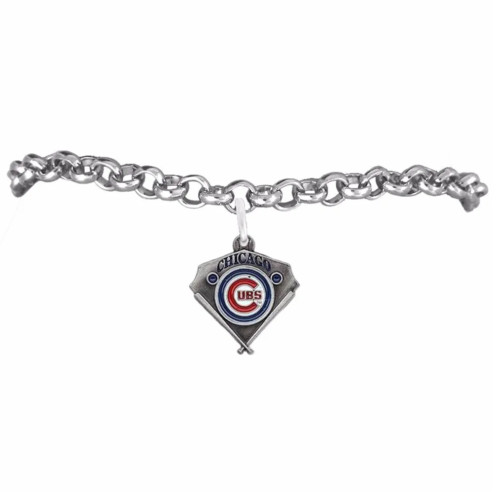 Fashion New Por Enamel Color Finish Chicago Cubs Logo Charm Fashion New Por Enamel Color Finish Chicago Cubs Logo Charm Men Sports Bracelet In Bracelets From Jewelry Accessories On Aliexpress