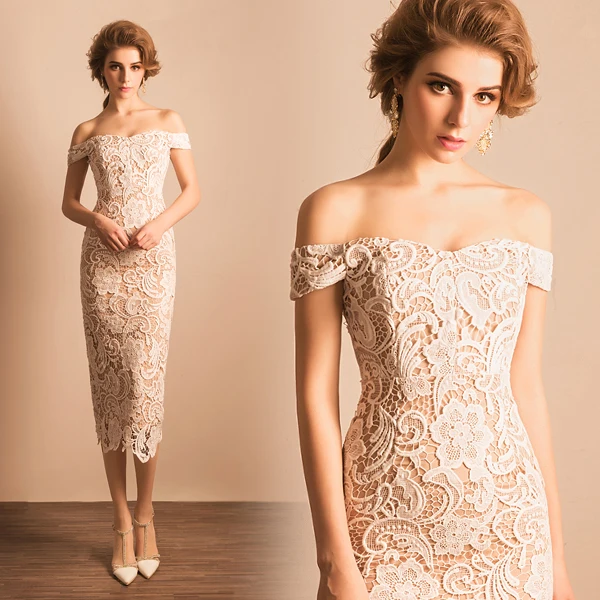 Straight Tea Length Dress