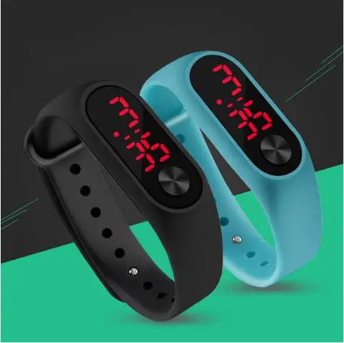 Fashion Outdoor Simple Sports Red LED Digital Bracelet Watch Men Women Colorful Fashion Outdoor Simple Sports Red LED Digital Bracelet Watch Men Women Colorful