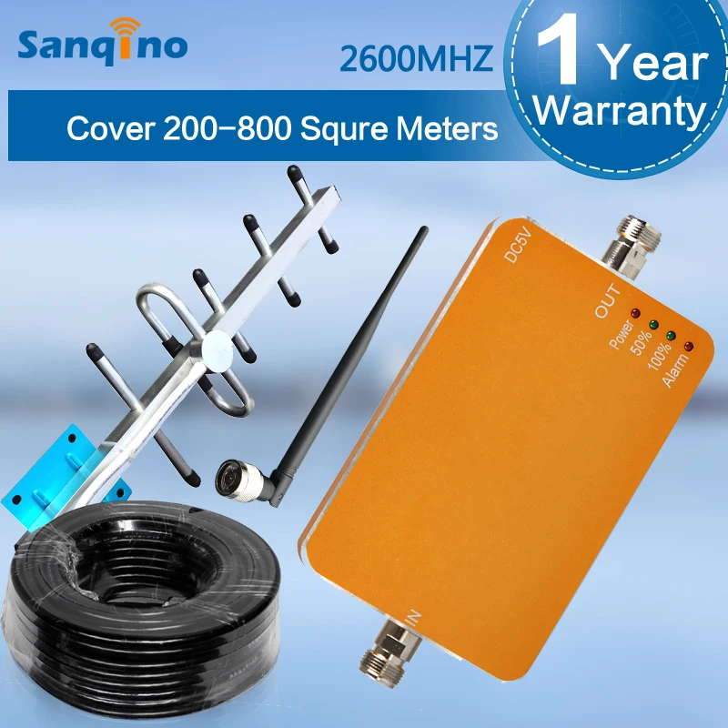 HOT 4G Repeater LTE 2600 MHz 4G Booster 65dB 20dBm Cell Phone Booster