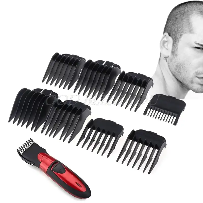 8pcs Universal Hair Clipper Limit Comb Guide Attachment Size
