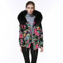 Женская Весенняя модное пальто, черный полностью Real воротник с принтом Для женщин короткие jakcet, продавать фабрики элегантный пальто