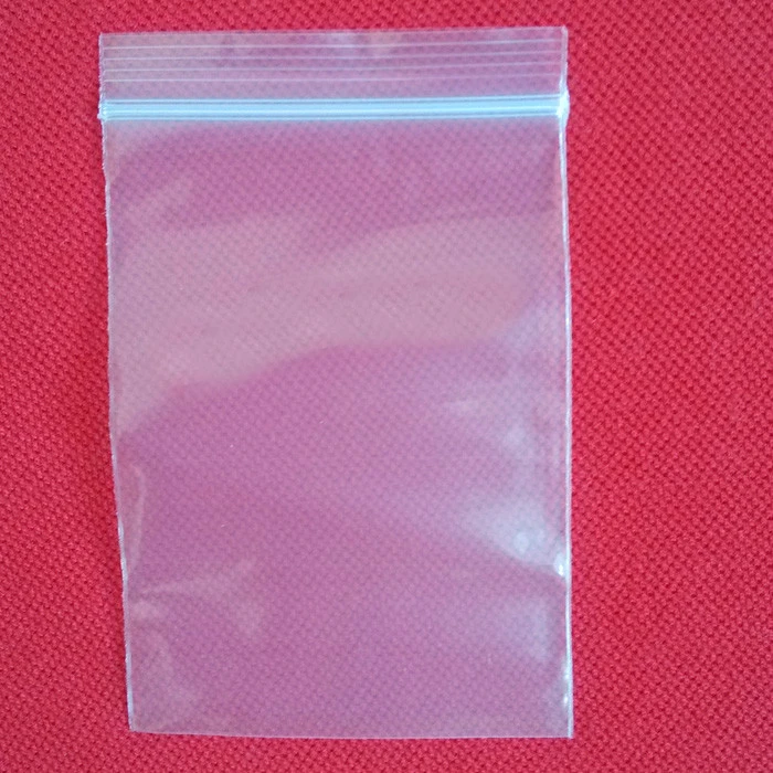 300 шт. 4*6 см белой кости ПЭ Прозрачный Ziplock Пластиковые пакеты прозрачный