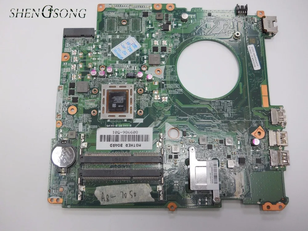 

809986-601 809986-501 809986-001 Laptop Motherboard For HP Pavilion 17-P 17Z-P DAY21AMB6D0 A8-7050M CPU DDR3 100% Tested