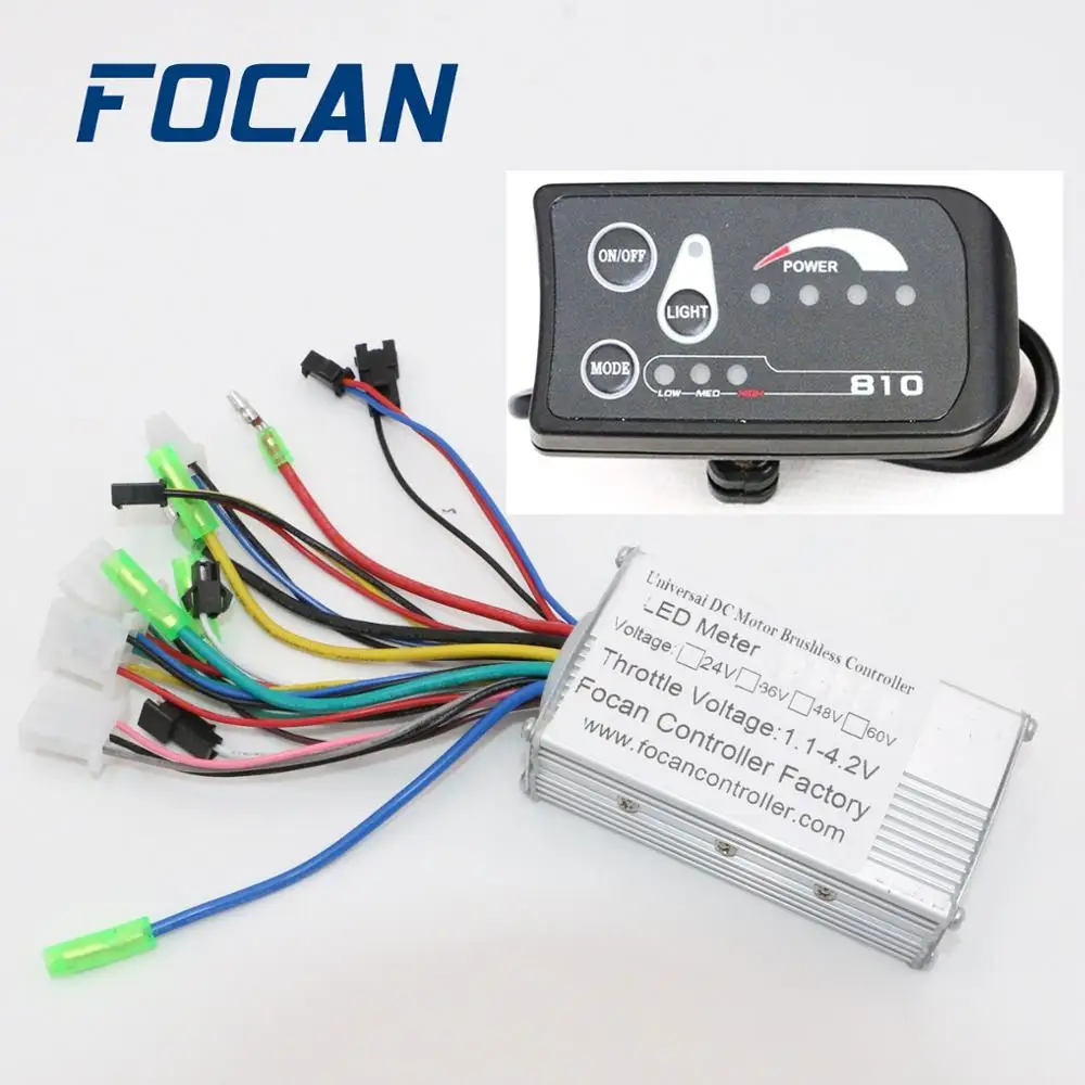 

E-bike Electric Bike Scooter LED Meter +DC Motor Speed Brushless Controller 810