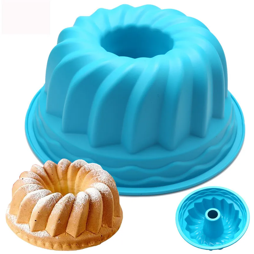 TENSKE Silicone Cake Mold Ring Shaped Cake Pastry Bread Mold Mold