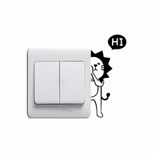 Лев-3 застенчивая детская лампа Лев Сменные наклейки милые Мультяшные животные виниловые наклейки на стену для детской комнаты обои для дома