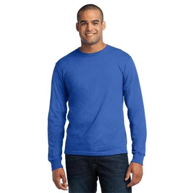 Port & Company USA100LS Long Sleeve All-American Tees Royal - Large (1)