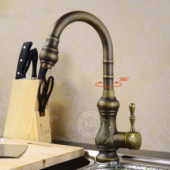 

BECOLA high quality faucets antique bronze antique bathroom tap antique kitchen brass pool faucet GZ-8110